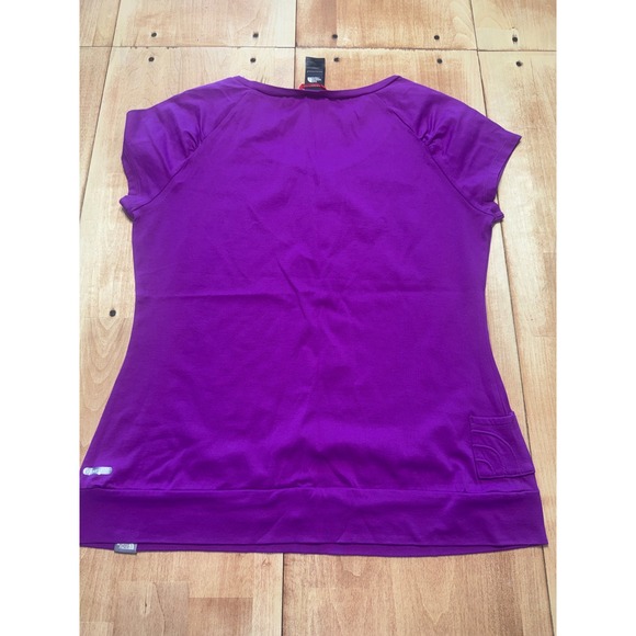 The North Face Neon Purple Short Sleeve Athletic Top Women's XL - Picture 7 of 9